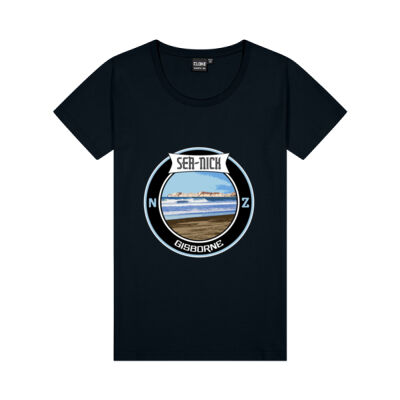 Nicks Head dark - Cloke Womens Silhouette Tee Thumbnail